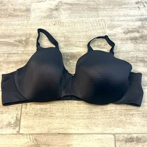 Cacique Women’s  Lightly Lined‎ Balconette Back Smoothing Bra Black 46D